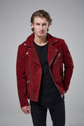 Reed Real Suede Biker Jacket