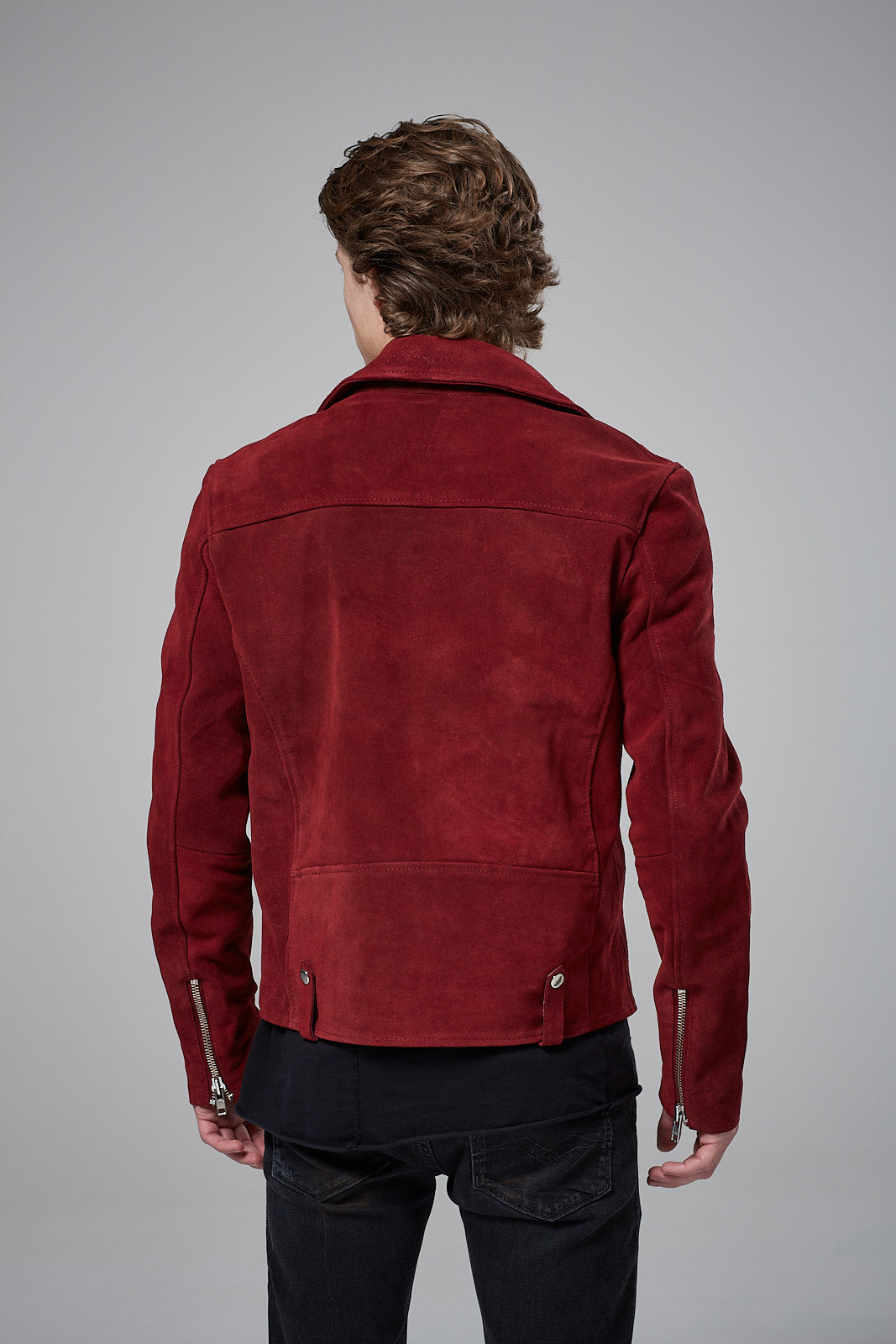 BLACKDUST Premium Real Suede Biker Jacket
