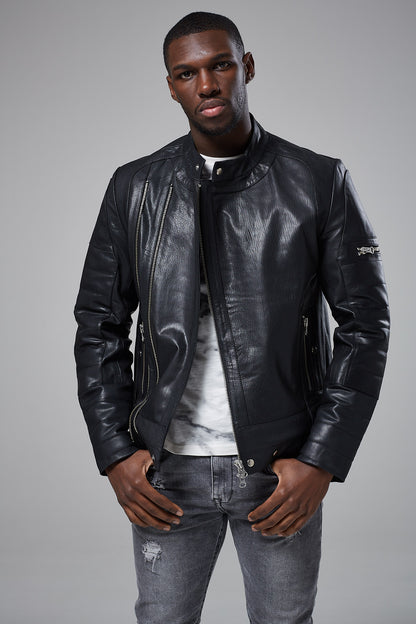 Real Leather Biker Jacket