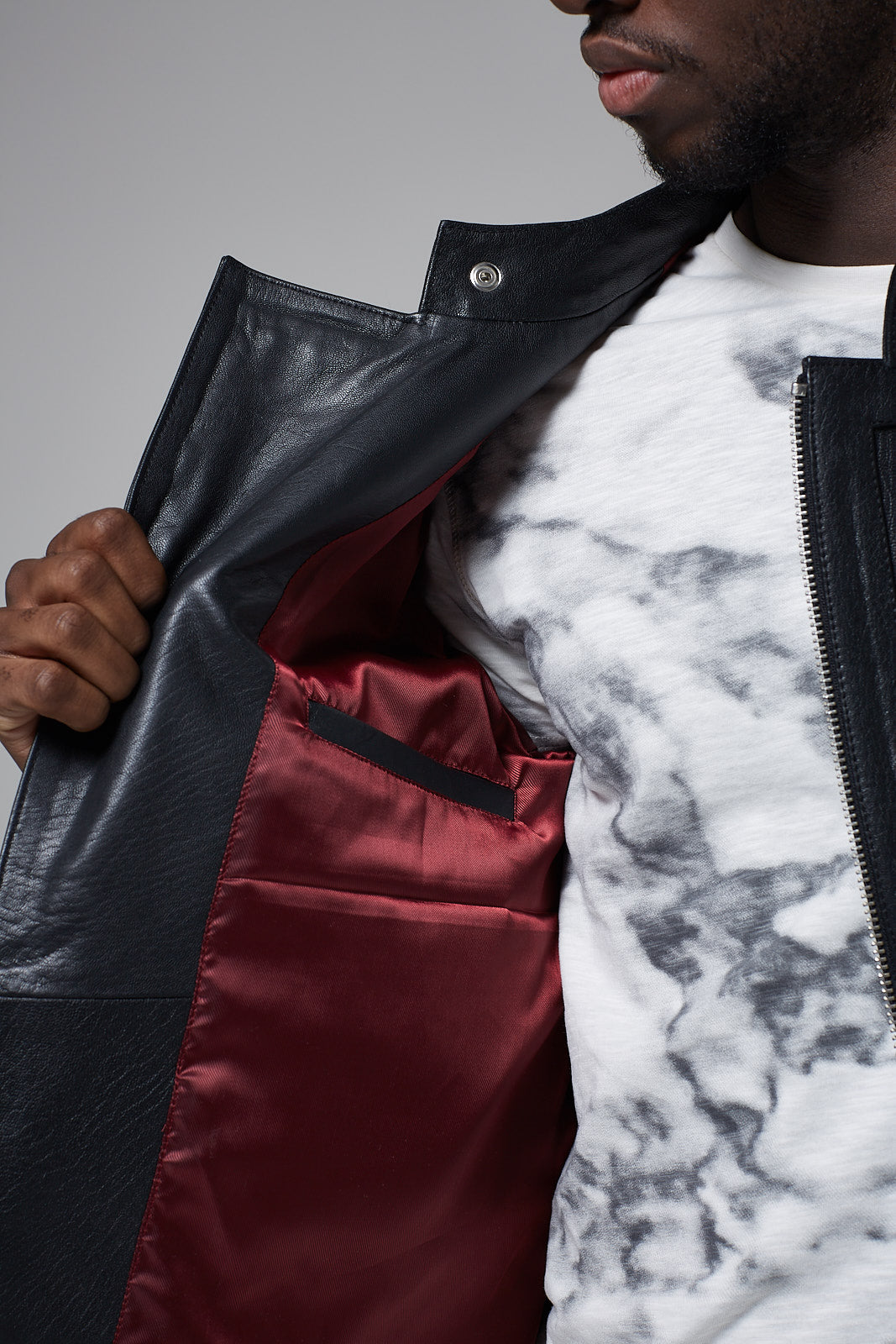Real Leather Biker Jacket