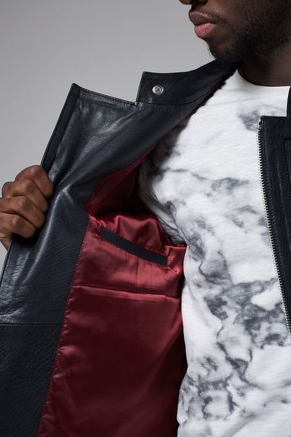 Real Leather Biker Jacket