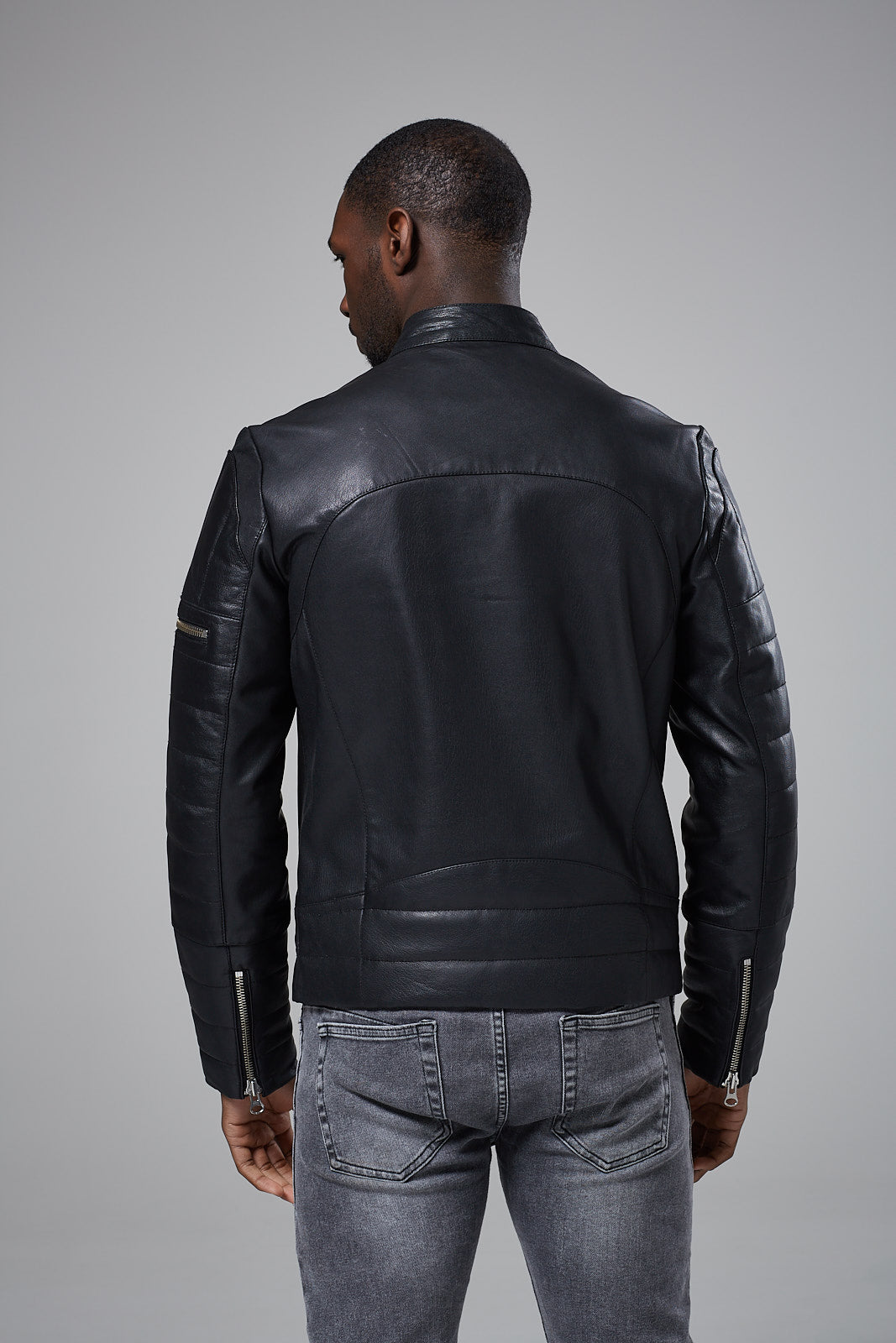 Real Leather Biker Jacket