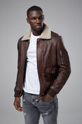 Real Leather Aviator Jacket