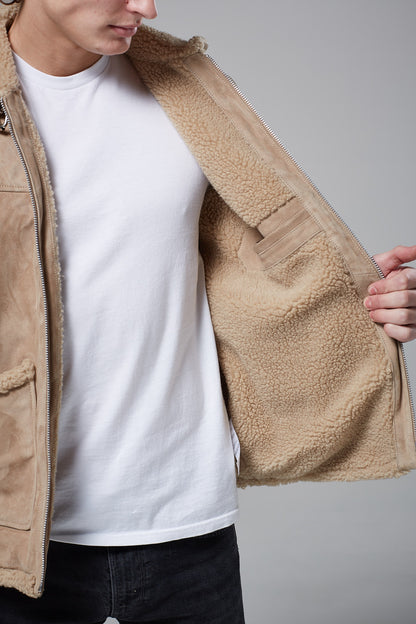 Real Suede Harrington Jacket