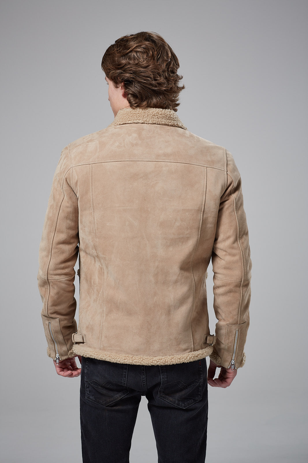 Real Suede Harrington Jacket