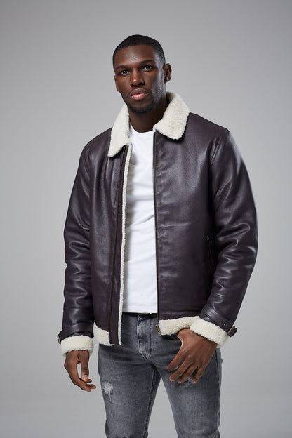 Real Leather Harrington