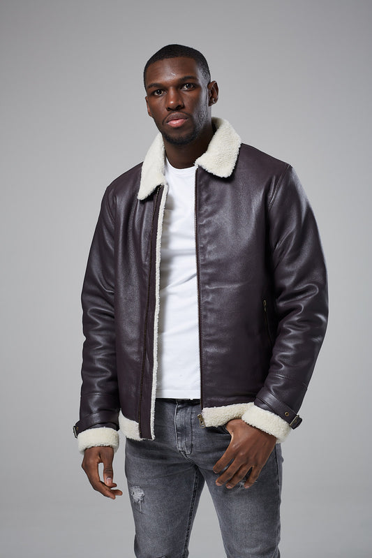 Real Leather Harrington