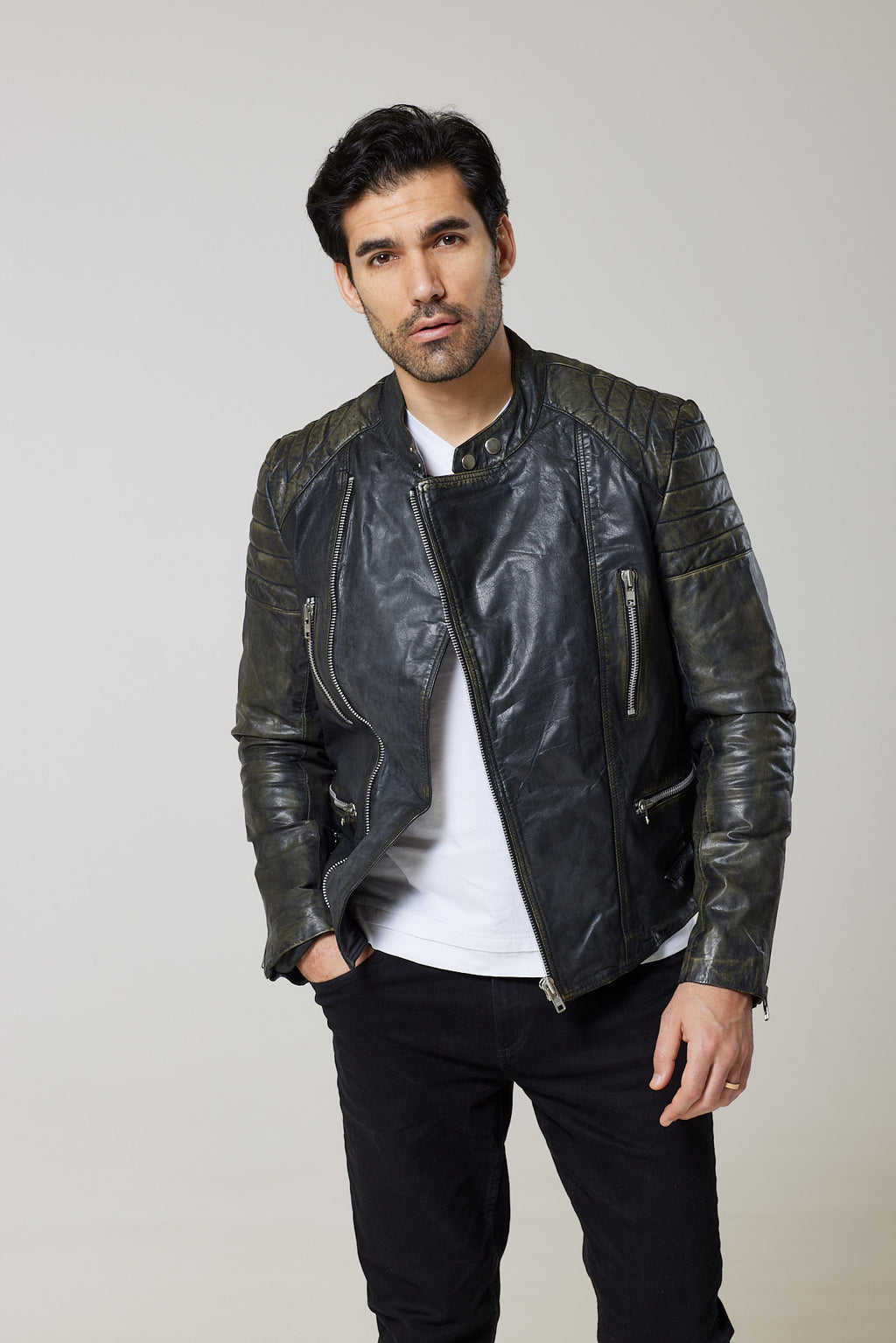 Stardust Leather Biker Jacket