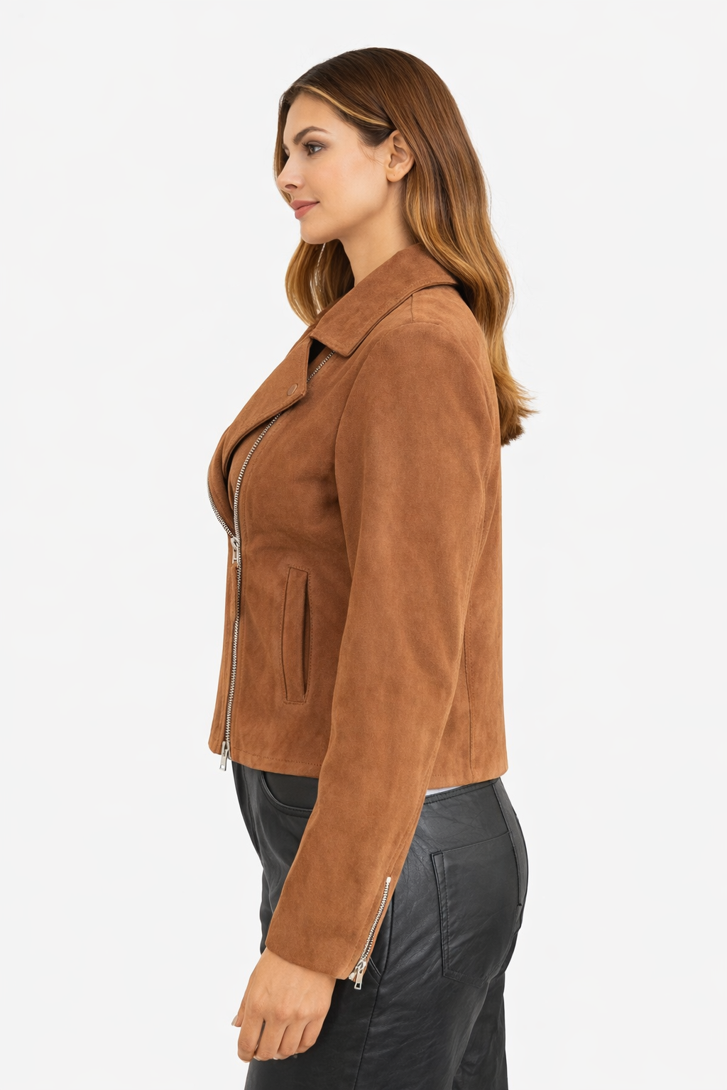 Suede Biker Jacket