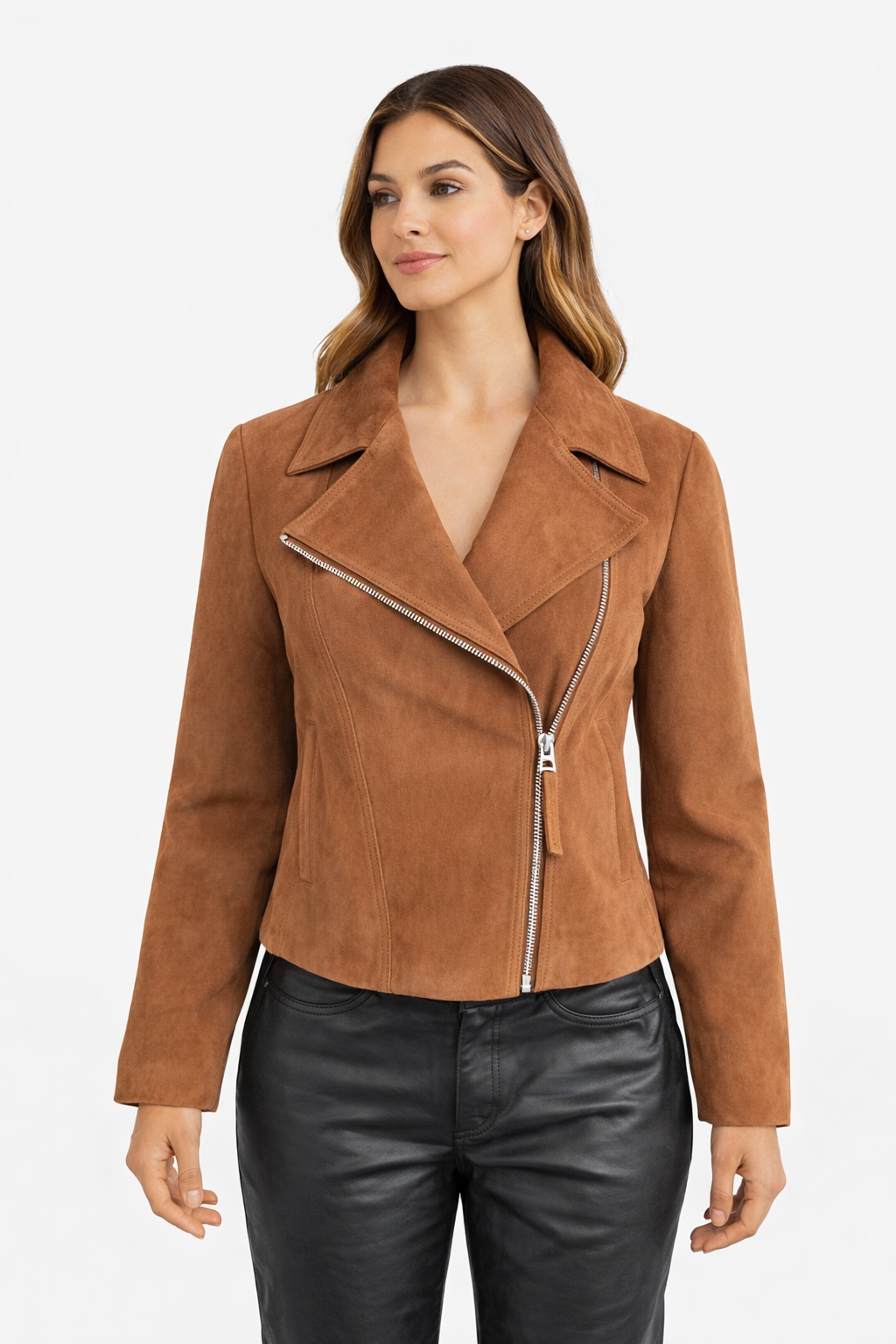 Suede Biker Jacket