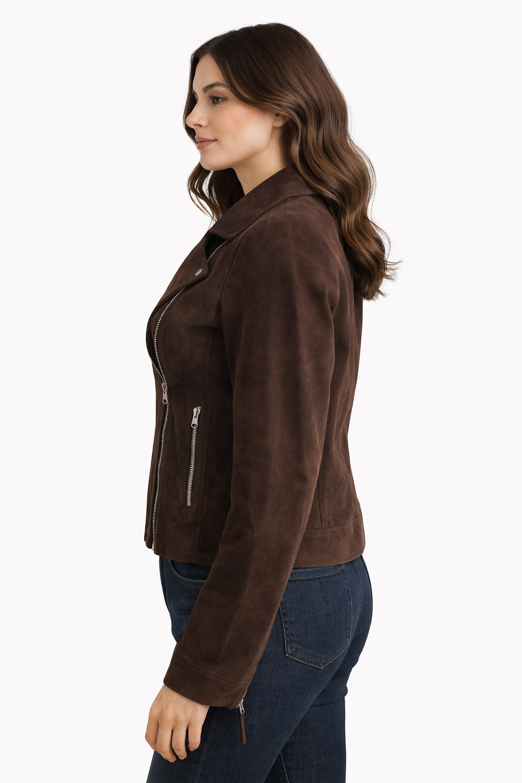 Suede Biker Jacket