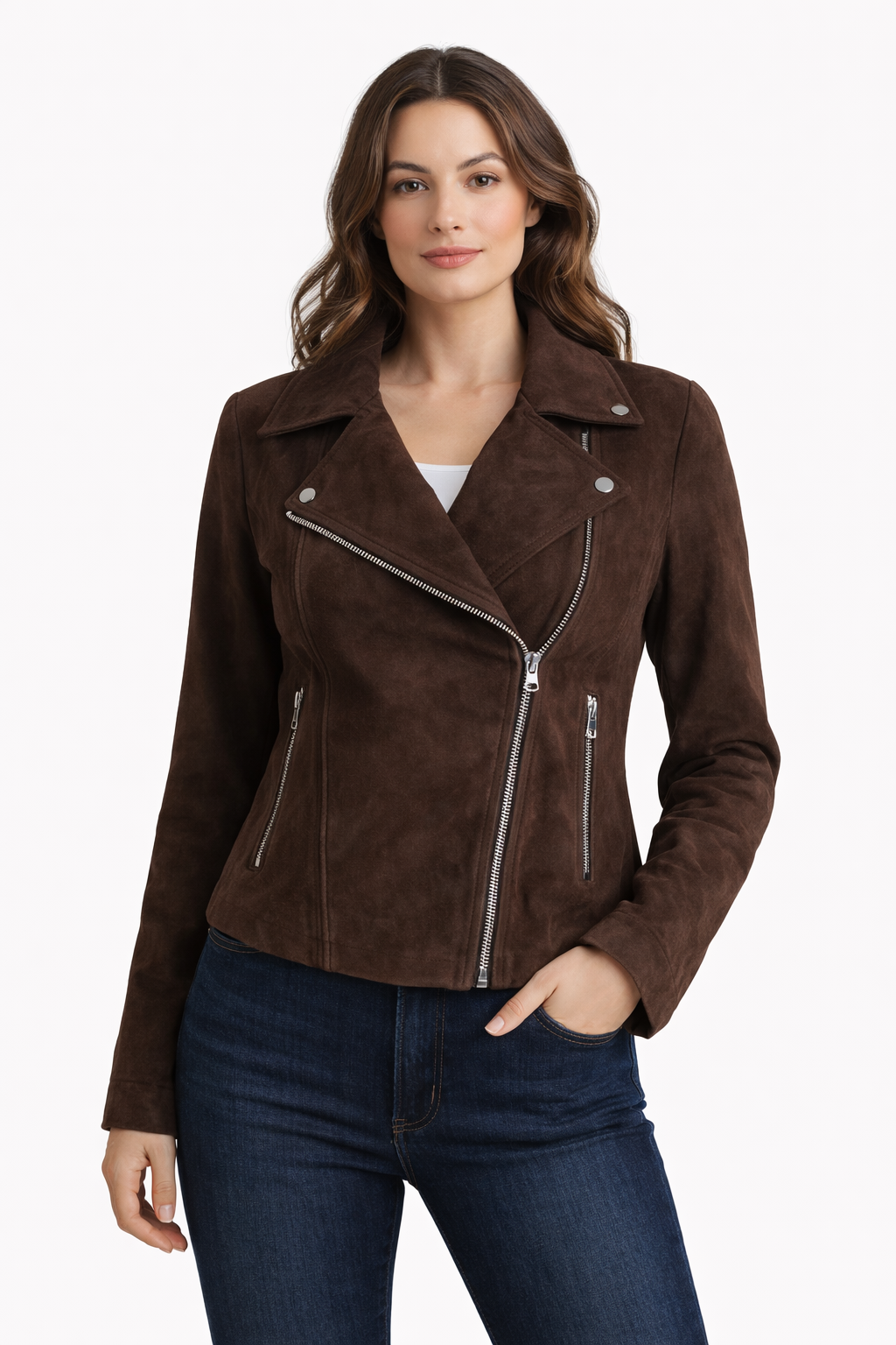 Suede Biker Jacket